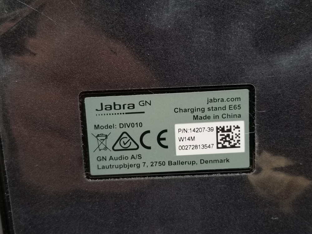Jabra GN E65 Headset Charging Stand / USB / DIV010