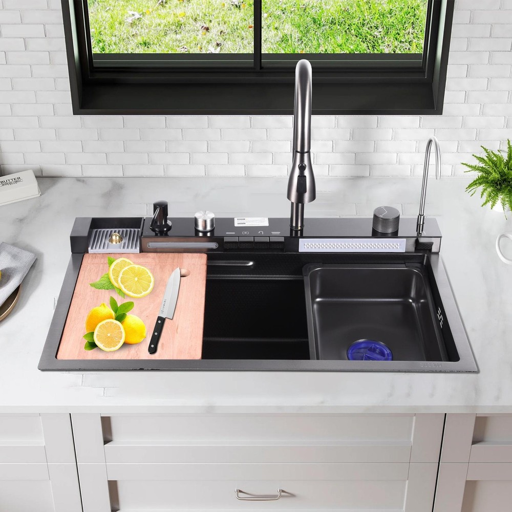 Drop in Undermount Kitchen Sink Single Bowl Stainless 30"