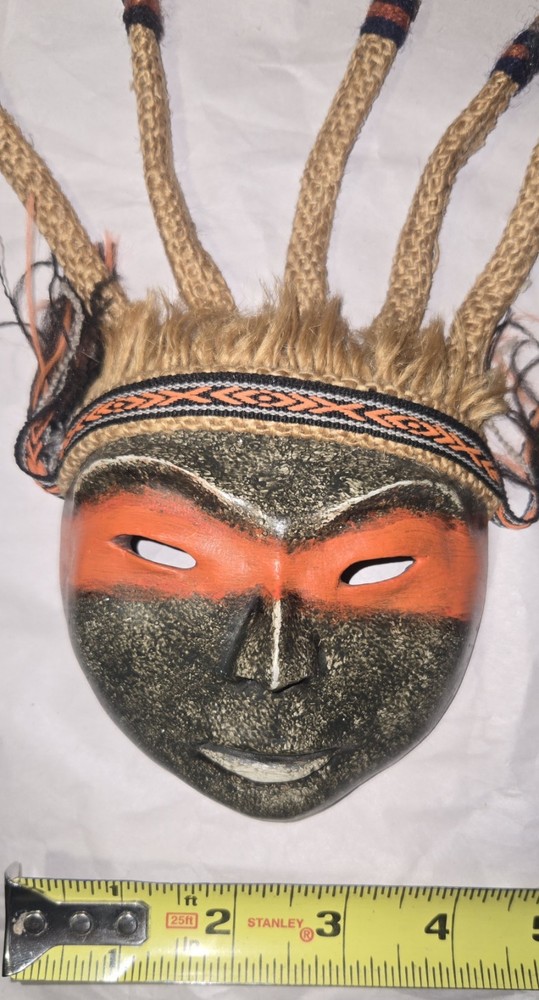 Inca Offering Mask From Peru 10" × 4"
