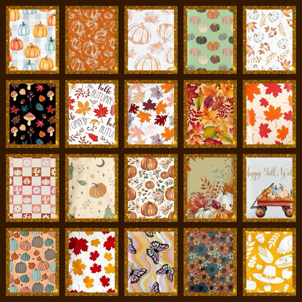 Poly Mailers Autumn Fall, Assortment 10x13