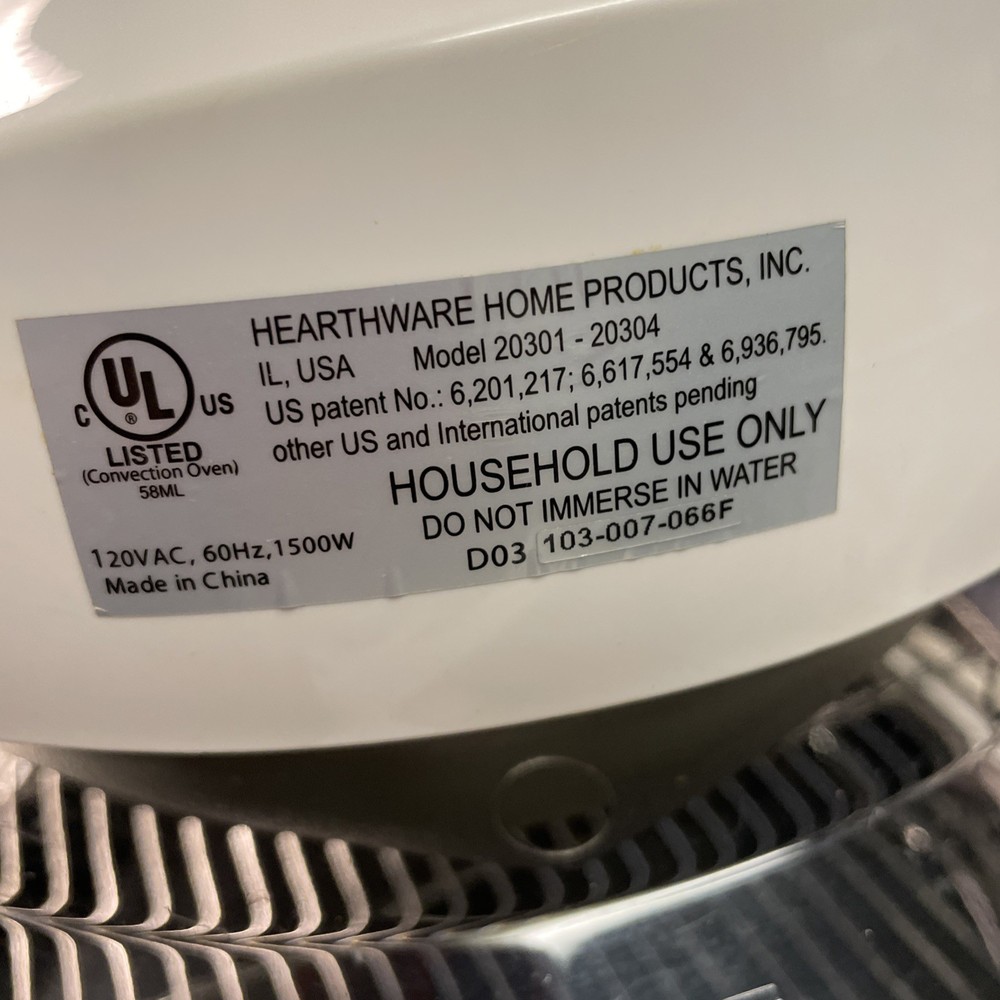 Nuwave Nu Wave Pro Kitchen Infrared Oven Model 20301-20304 White/Blue EUC