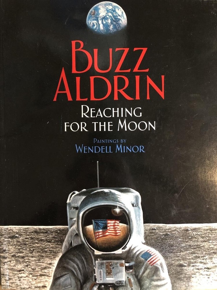 Buzz Aldrin- Signed Softcover Book,  "Reaching For The Moon"