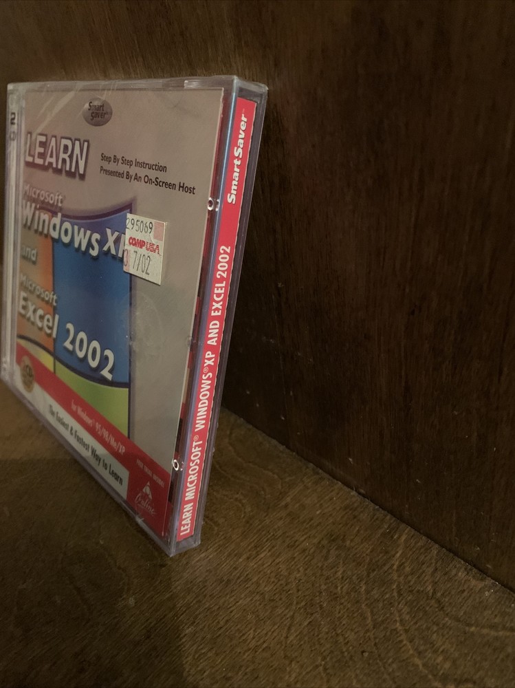 Broderbund Learn MS Windows XP and Excel XP video training brand new sealed