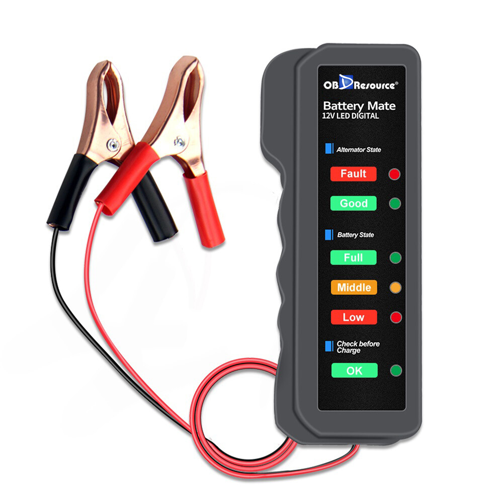 Battery Tester 12V BM310 Digital Analyzer Indicator Alternator Voltage Checker