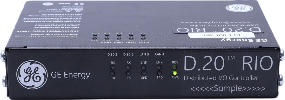 GE ENERGY D.20 RIO DISTRIBUTED I/O CONTROLLER *READ*