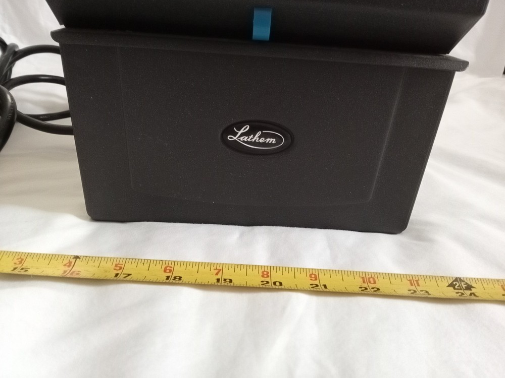 Lathem 4001 time clock Time Recorder Automatic Punch Analog Vintage Unit.