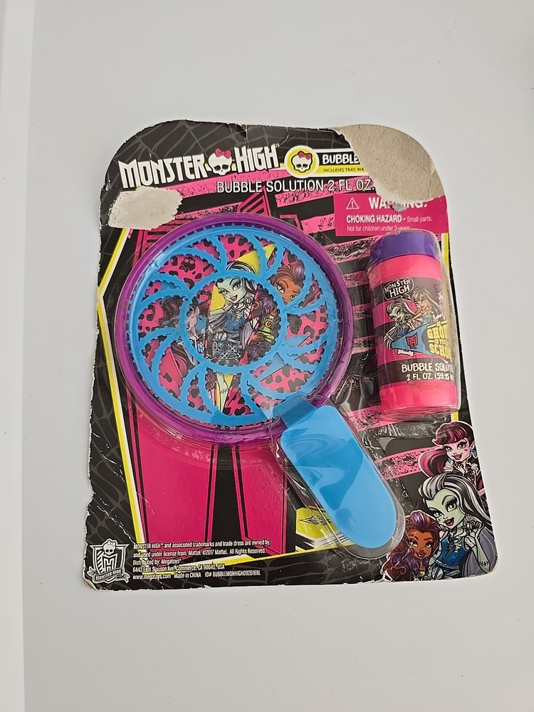 Monster High Bubble Solution 2 Oz (2017) Sealed