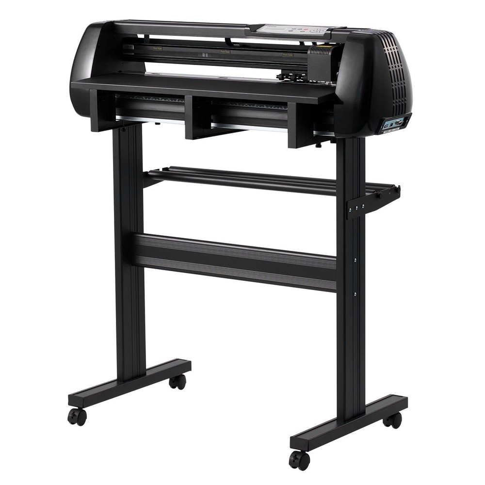 Desktop Vinyl Cutter 28in, Dual Blade Design, Adjustable Cut Speed, LCD Panel
