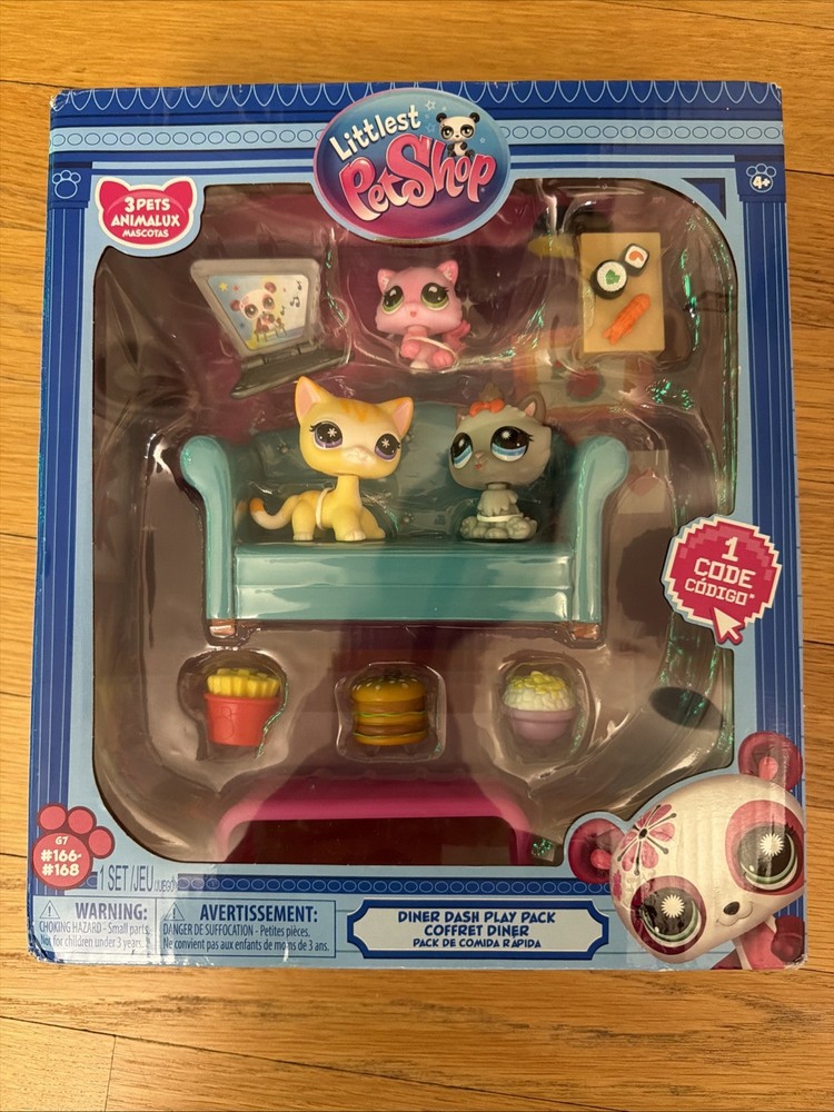 Littlest Petshop (LPS) Diner Dash Play Pack, Gen 7 Authentic