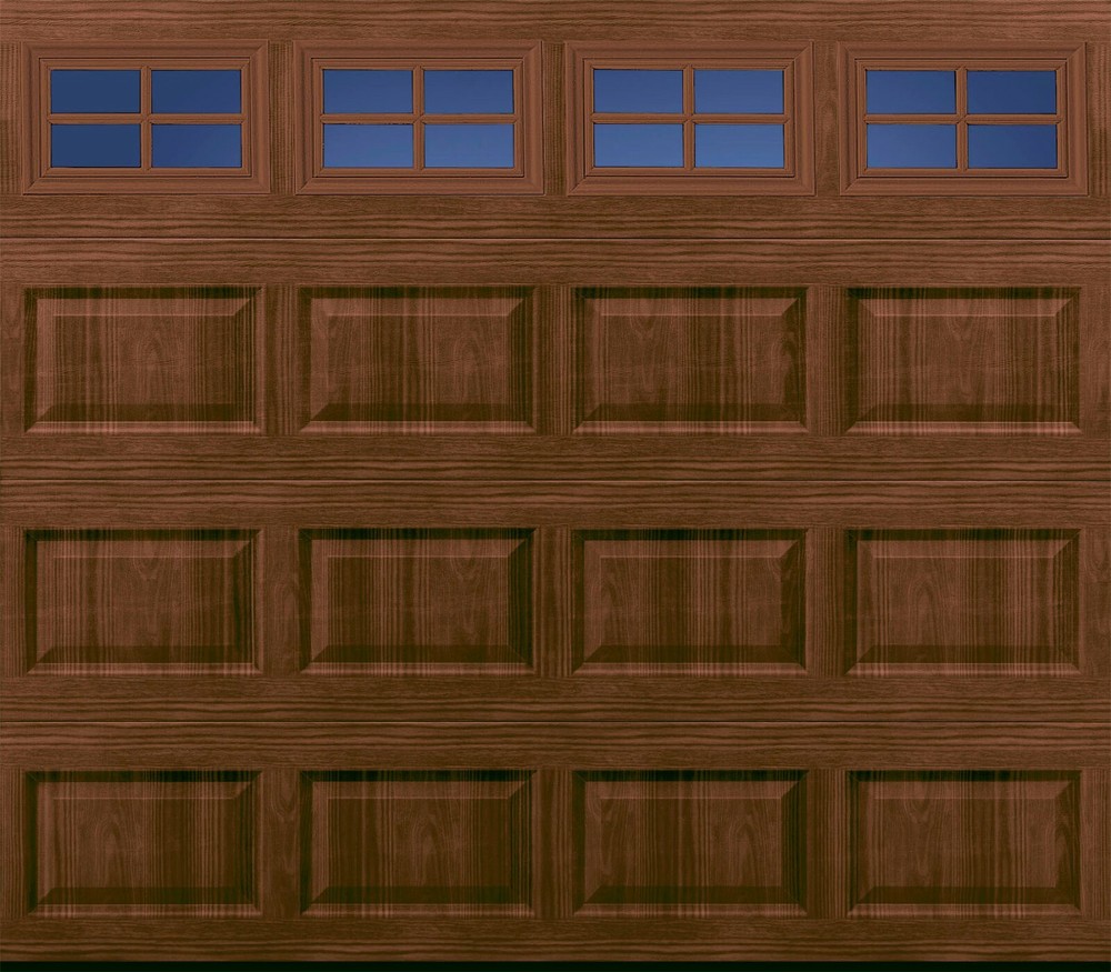4 Amarr Stockton Short Panel Replacement Inserts for Amarr Garage Doors Walnut