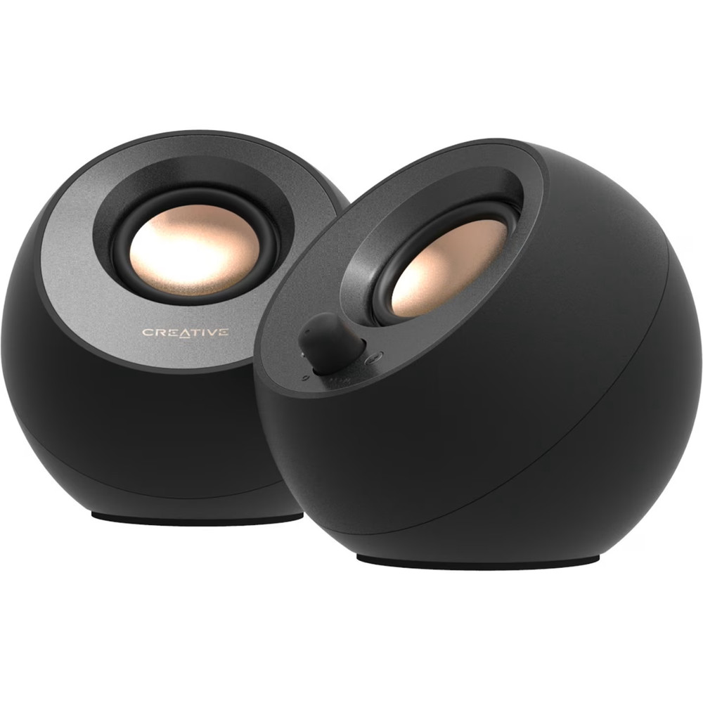 Creative Pebble V3 2.0 Bluetooth Speaker System, 8 W RMS, Black  (Open Box)