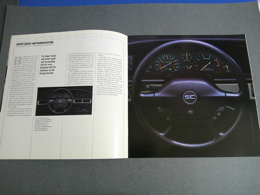 1990 Ford Thunderbird Sales Catalog