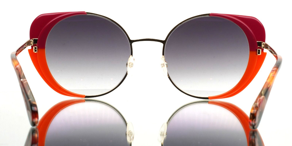 WOOW Super Wild 1 3053 Solid Raspberry Womens Gradient Sunglasses 49-18-140
