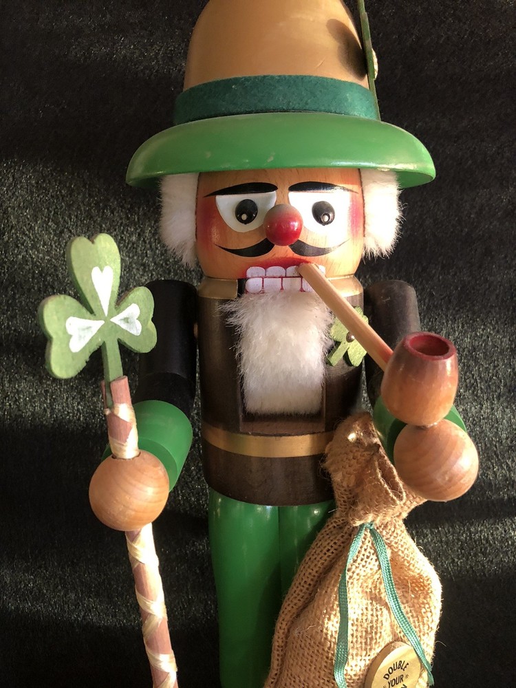 Steinbach Germany Nutcracker ST PATRICK Lucky Irish Leprechaun