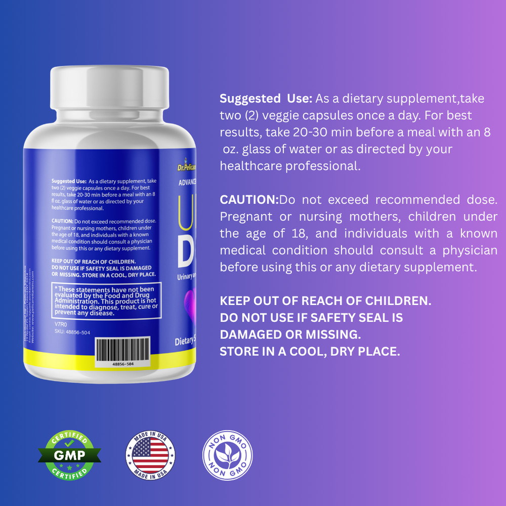 URO DOC- Prostate & Urinary Support- 3 Bottles- 180 Capsules