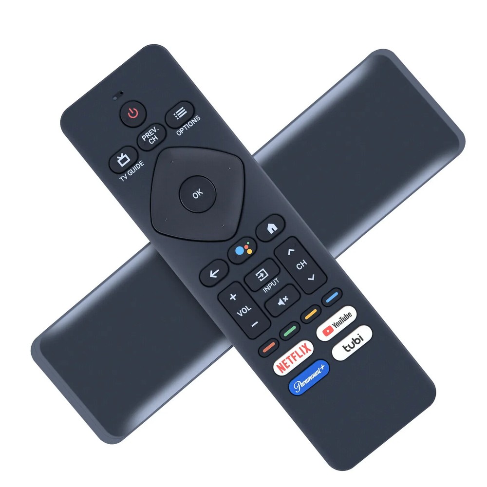 Original Philips S4X-RF439A Android TV Remote Netflix-Youtube-Paramount+-Tubi !!