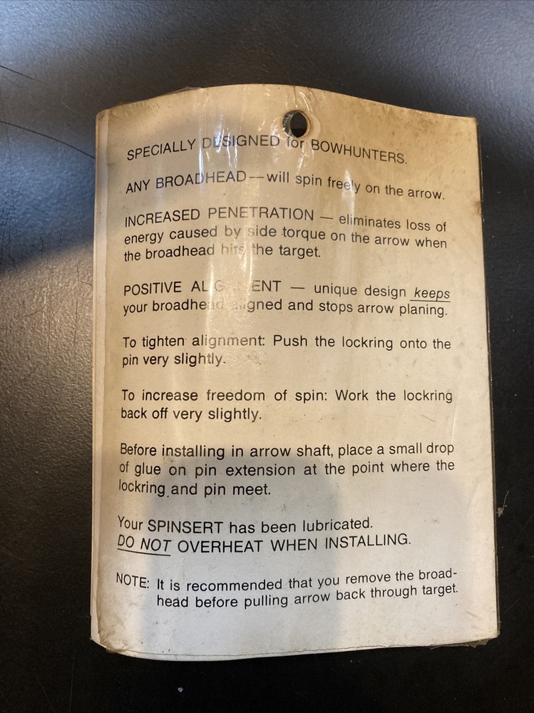 Spinsert Archery 2216