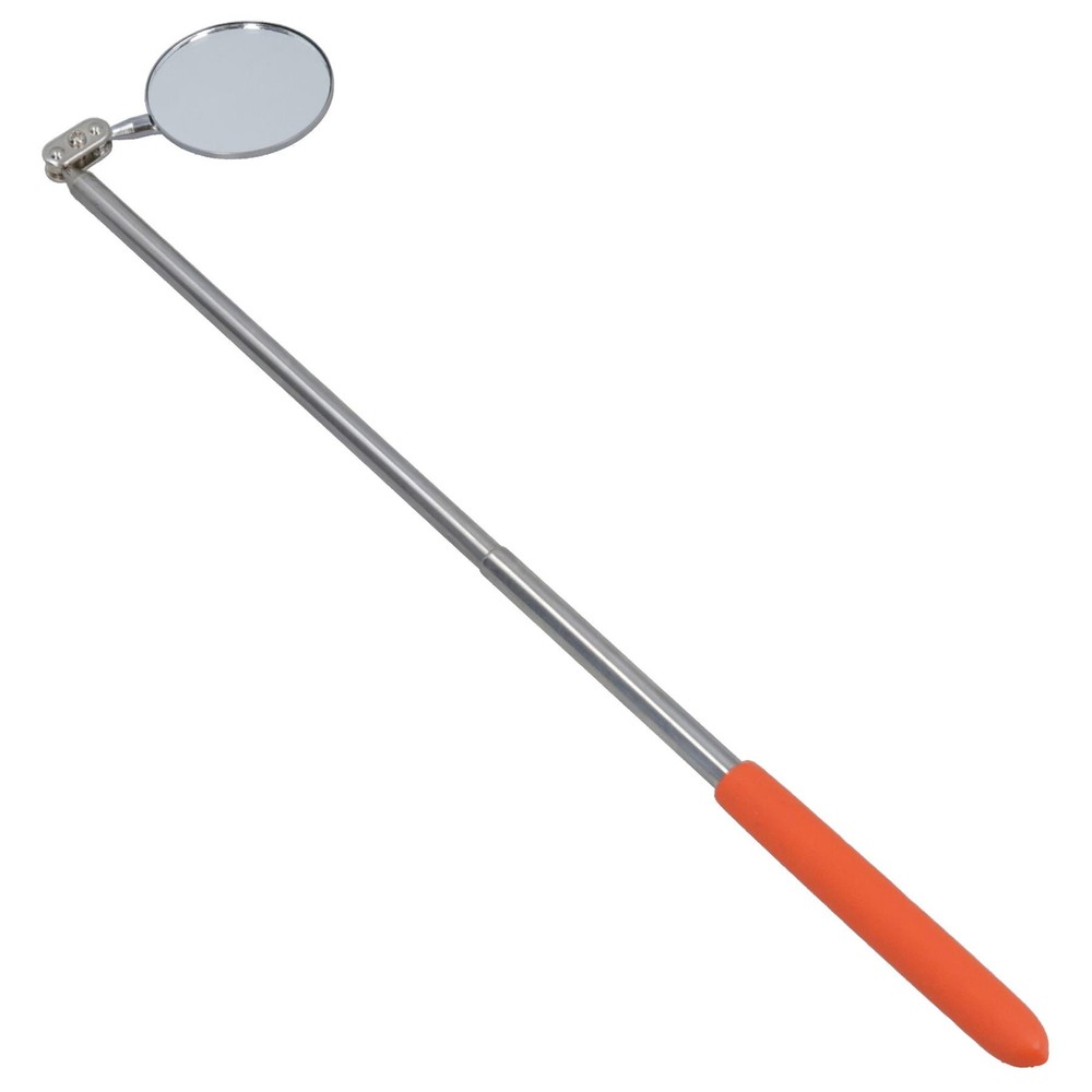 50mm Telescopic Extendable Inspection Mirror 210mm - 385mm Soft Grip Handle