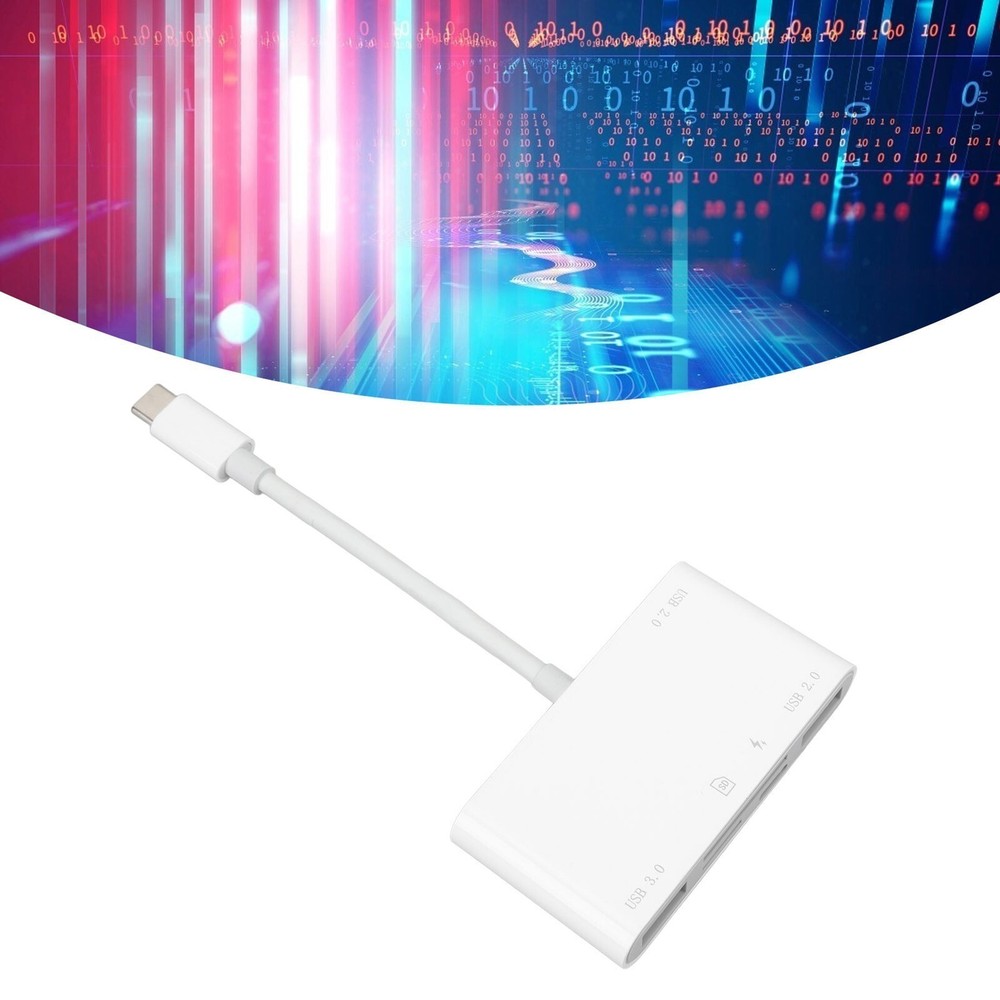 6 in 1 Memory Card Reader Plug and Play High Speed USB C Smart Camera Storage