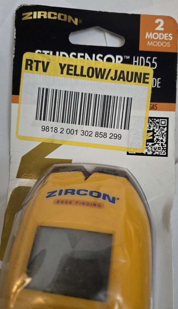 Zircon StudSensor HD55 Stud Finder - Yellow