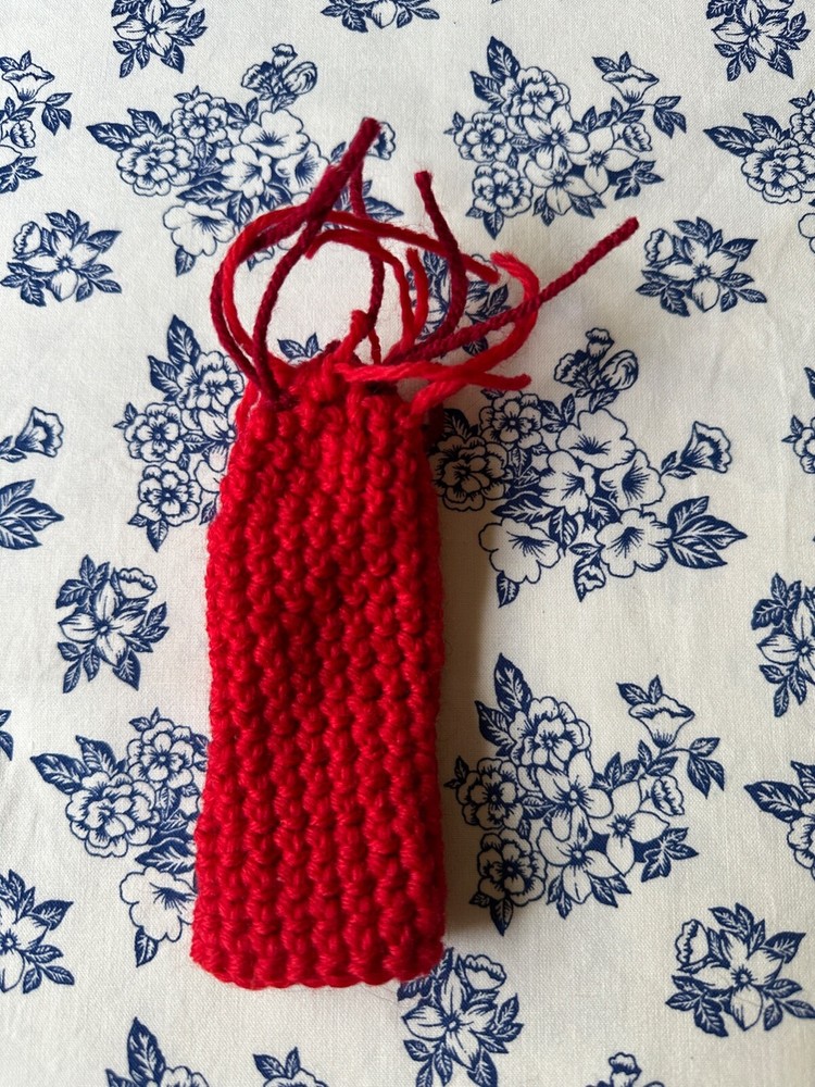 Cobweb Duster Eco-Friendly Reusable Handmade Crochet Bright Red Corner Cleaner