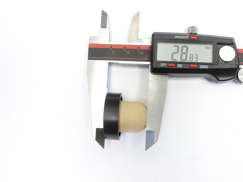 1000pcs Tapi Synthetic Cork Black Smooth Plastic Cap Lid 34 x 10 Cork 27 x 22 mm