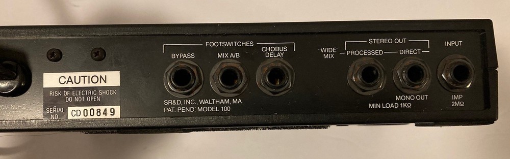 Rockman Stereo Chorus/Delay Micro Rack Guitar Module 1986 Tom Scholz SR&D Tested