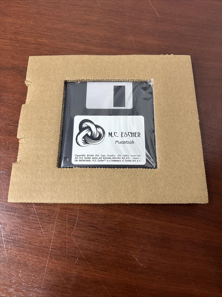 M.C. Escher “Computer Font Set” - 3.5 Disk MAC