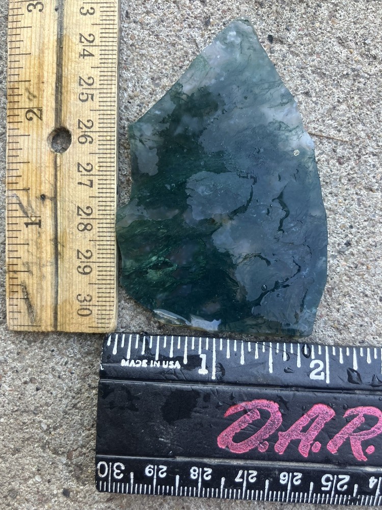 Indian Green Tree Moss Agate Slab