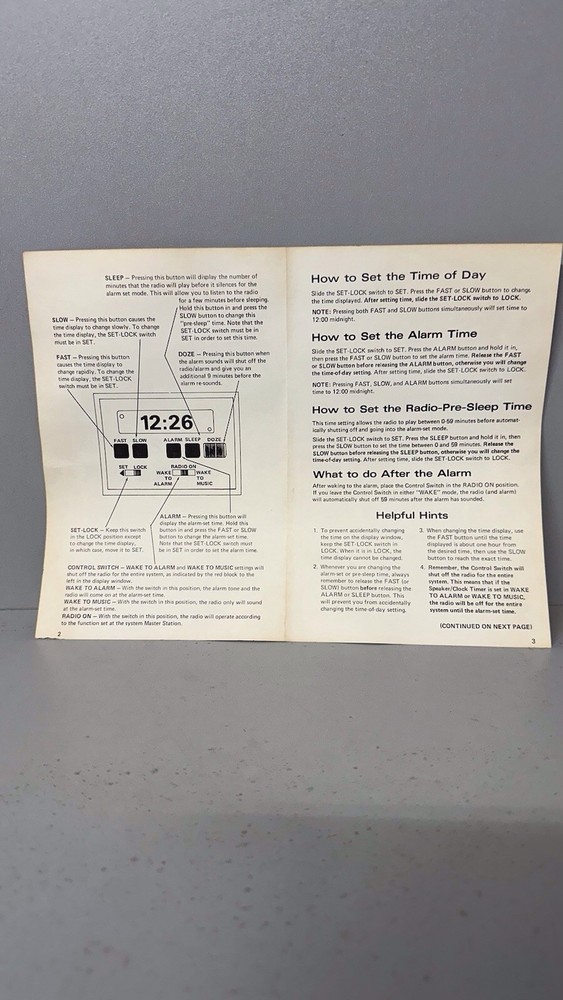 ISC-47 Nutone Speaker Clock Timer