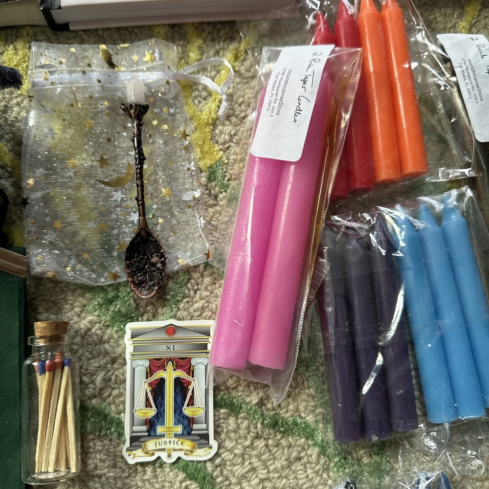 Candle Magic Starter Kit For Spells, Light Magic, Wicca- Love, Prosperity