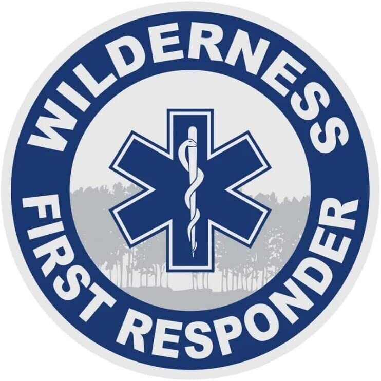3 Inch 3M-Reflective Wilderness First Responder Blue Sticker Decal