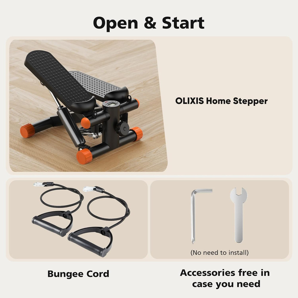 Steppers for Exercise at Home Workout Equipment, Mini Stepper Exercise Machine f