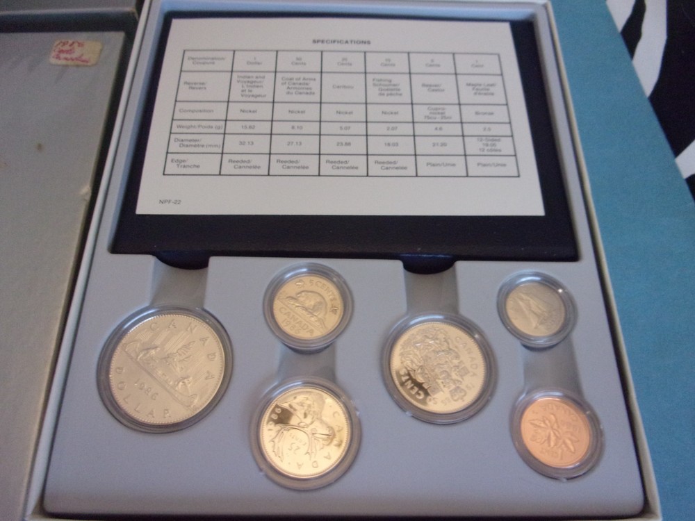 Canada 7x Specimen Sets 1980s