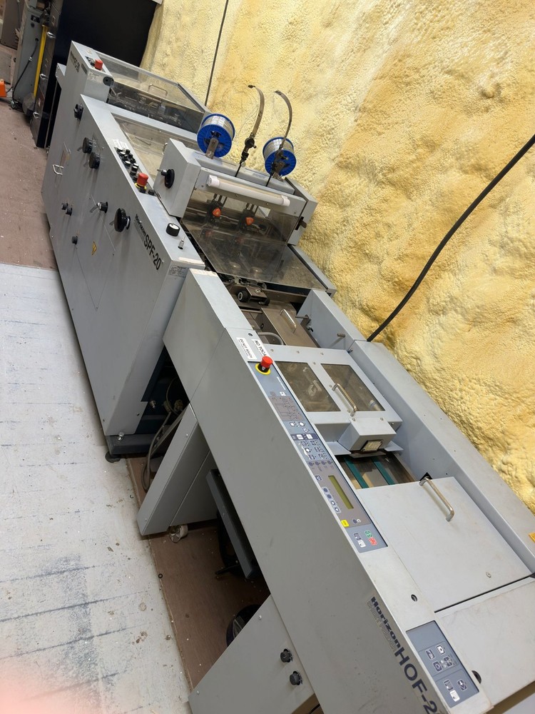 Horizon Stitcher & Folder SPF-20 with HOF Feeder - Working!