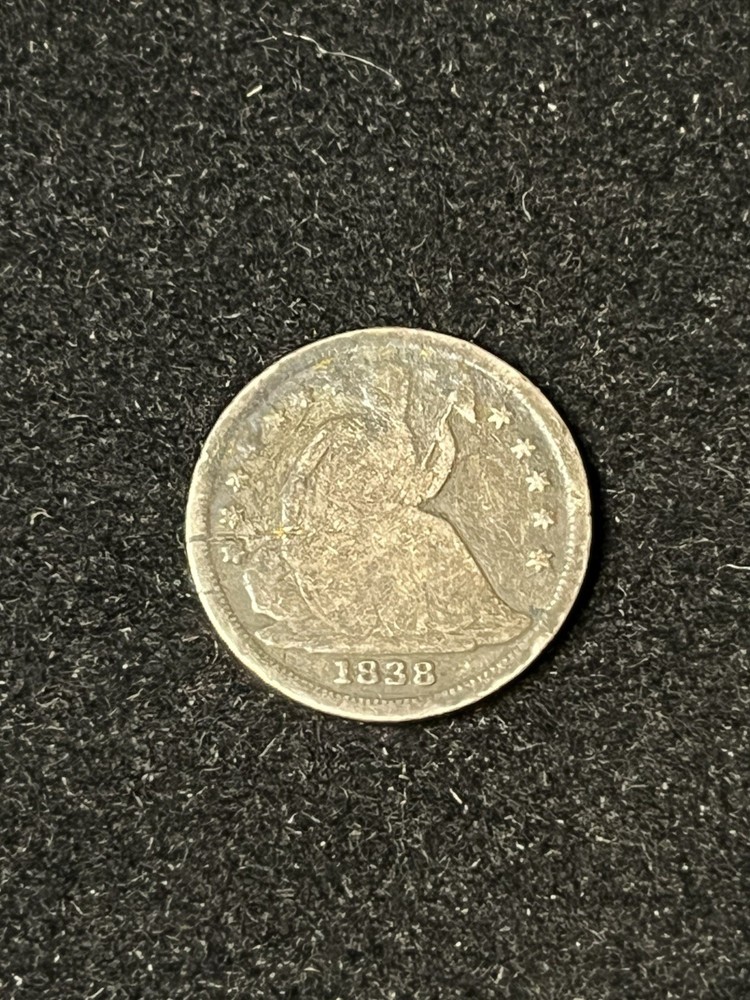 1838 seated liberty half dime