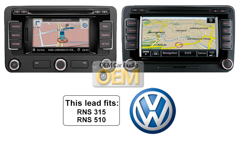 VW MDI iPod iPhone lead, VW EOS lightning cable connection, Media In adapter