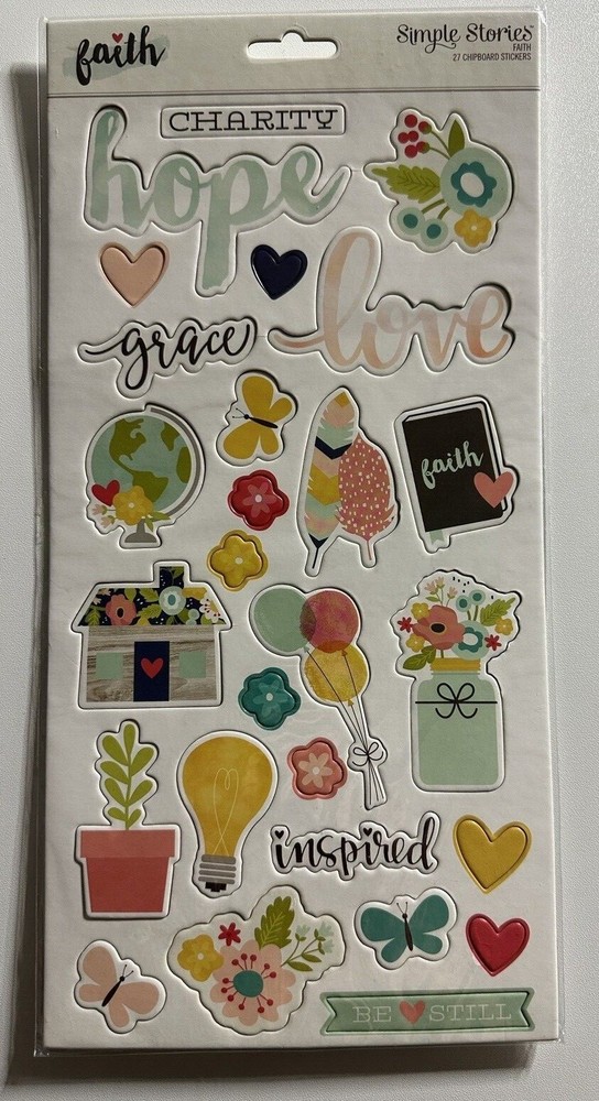 Simple Stories Chipboard Stickers-Multiple Variations-You Choose