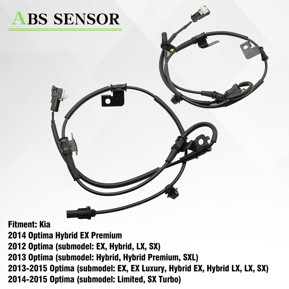 ABS Speed Sensor For 2012-2016 Kia Optima Front Driver and Passenger Side Set