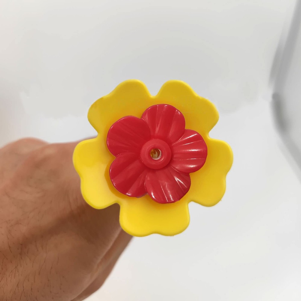 30 Sets Hummingbird Feeders Replacement Flowers, Unique Replaceable Red