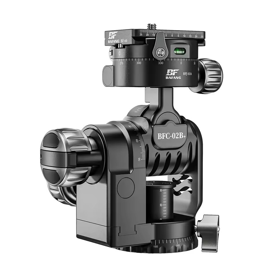 BAFANG BFC-02B+ Rotatable Gear Head Fine Adjustment Platform Geared Tripod Head