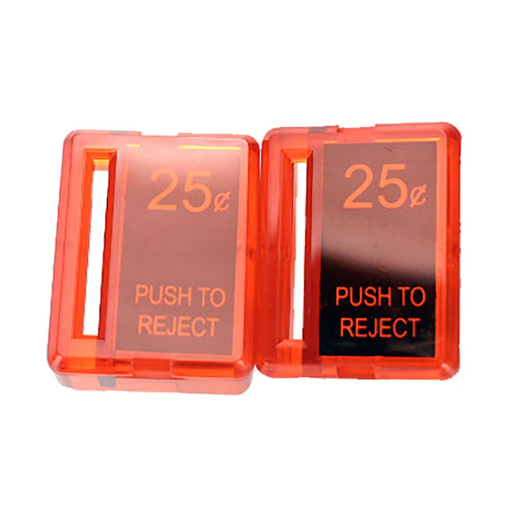 Arcade Game Reject Button - Plastic - Red - Set of 2