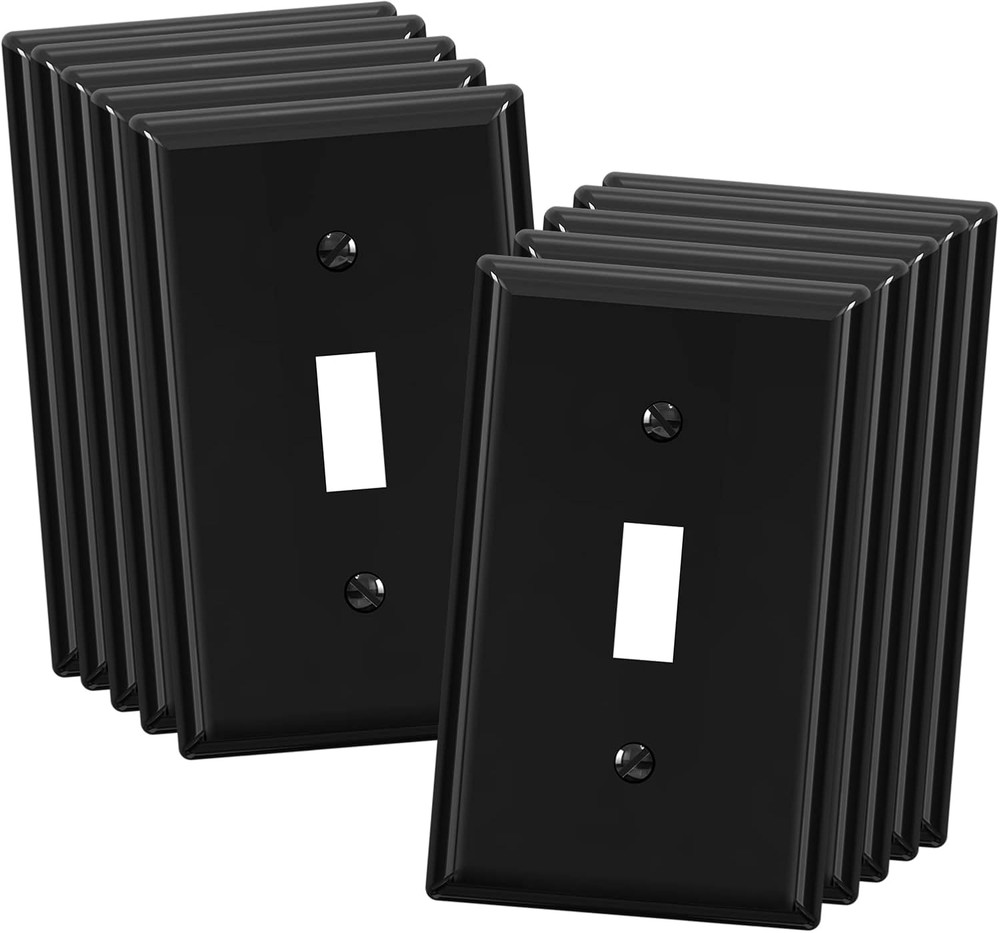 Toggle Light Switch Wall Plate, 1-Gang Standard Size Switch Covers,
