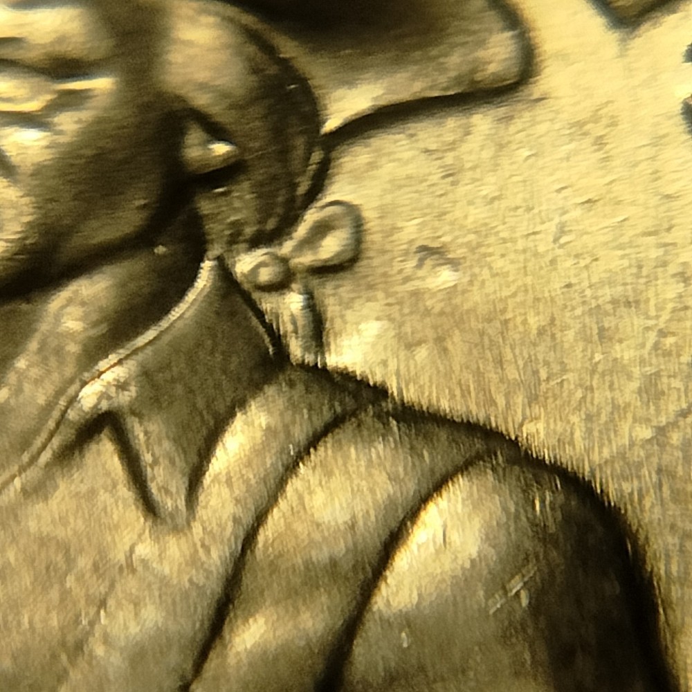 1776-1976 D Bicentennial Quarter Struck Thru Grease Die Break Errors