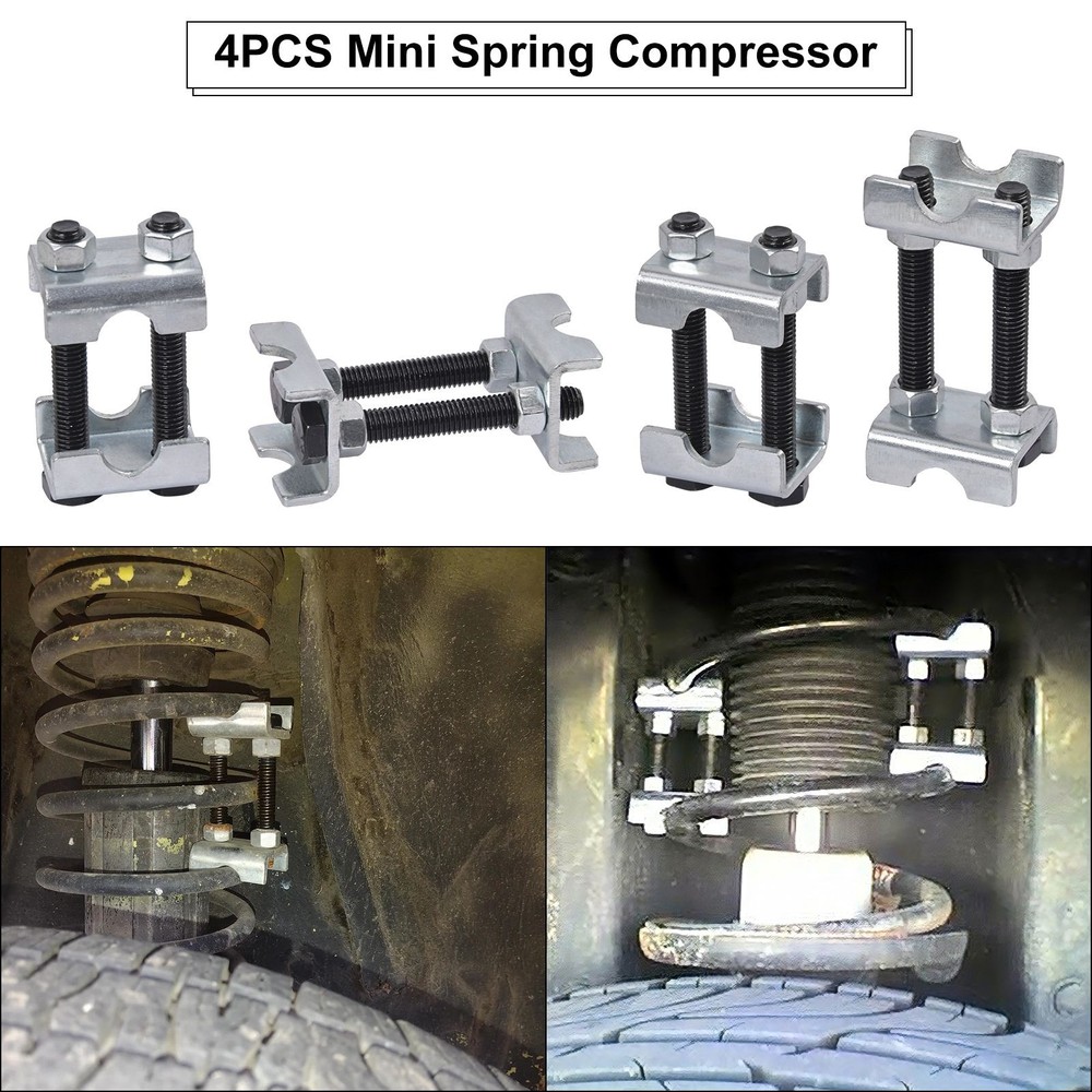 4pcs 2-Way Adjustable Lift Or Lower Spring Spacer Coil Spring Compressor Set NEW