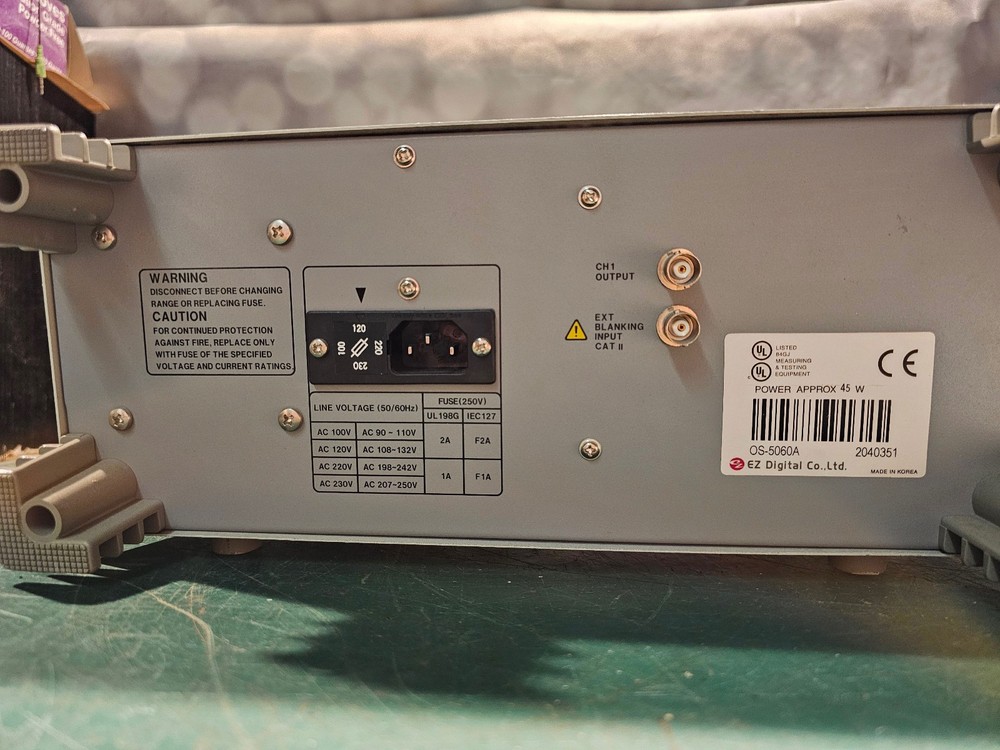 EZ Digital 2 Channel Oscilloscope OS-5060A