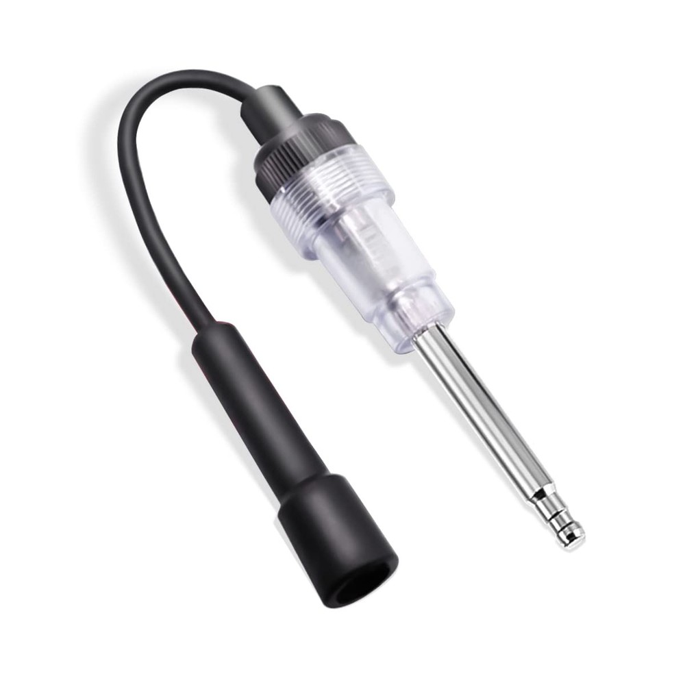 Inline Spark Plug Tester, Straight Boot Engine Ignition Tester White/1PCS