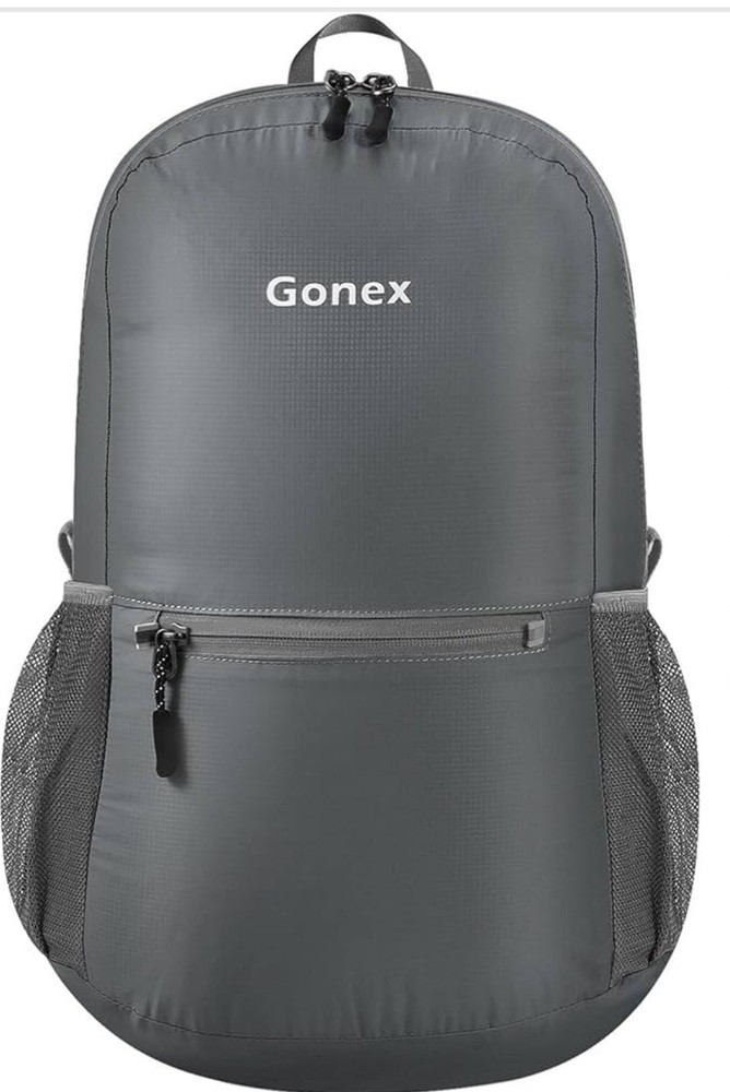 Gonex Ultra Lightweight Packable Backpack 20L Daypack Handy 20L, Grey.