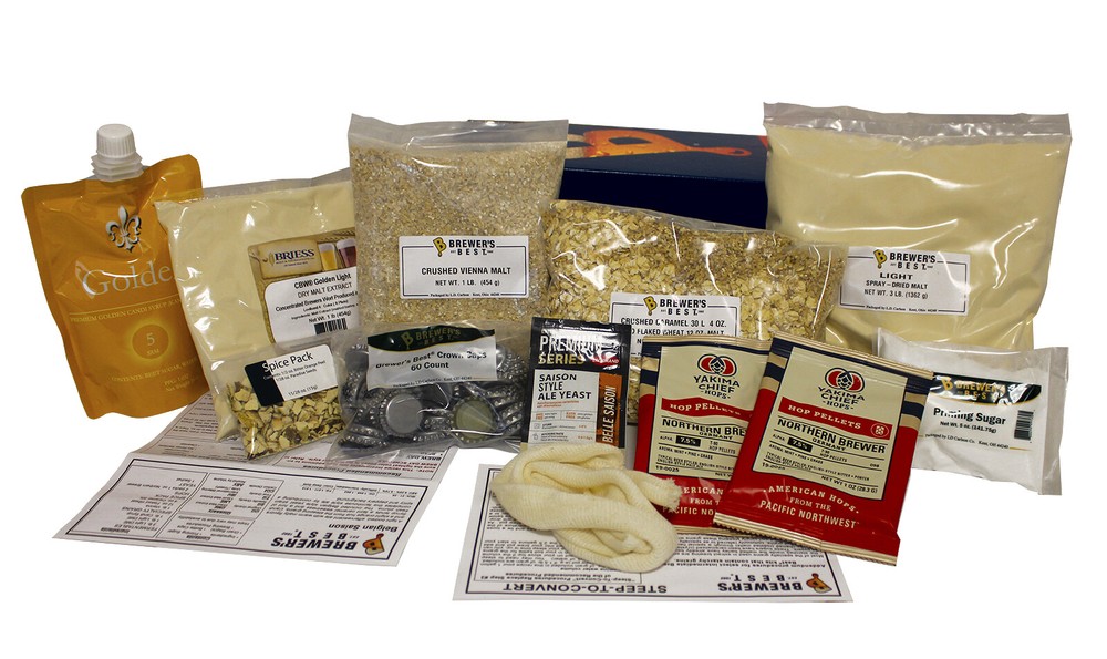 Belgian Saison Beer Ingredient Kit for Home Brew Beer Making