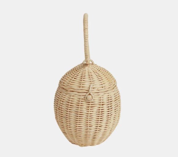 Rattan Round Egg Basket